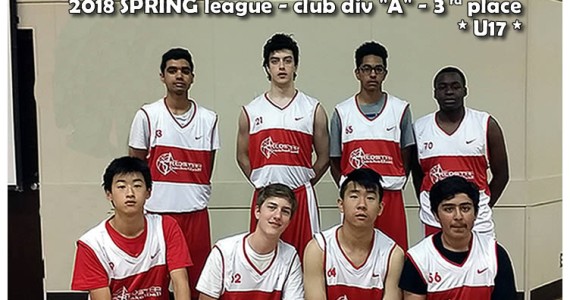 Red Star Basketball U17 – 3rd place – Club “A” division – SPRING league