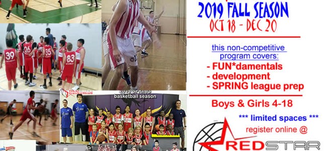 Red Star Basketball – FALL season – Dev + FUN*damentals