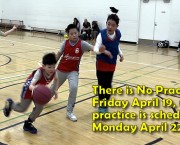 There is No Practice on Friday April 19, next practice Monday April 22