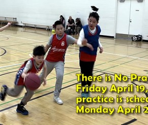 There is No Practice on Friday April 19, next practice Monday April 22